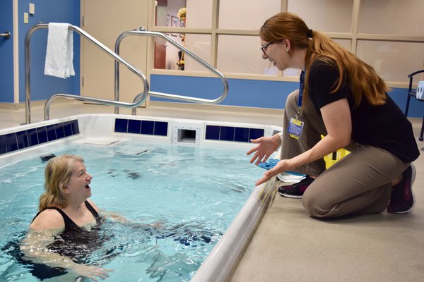 Aquatic therapy provides rehabilitation in a comfortable environment