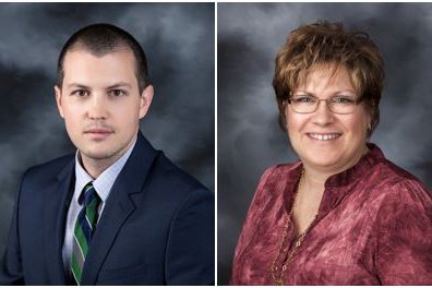 Head shots of Ryan McDowell, MD, and Debbie Blinzler, FNP