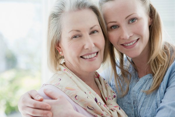 Two women posing for a picture