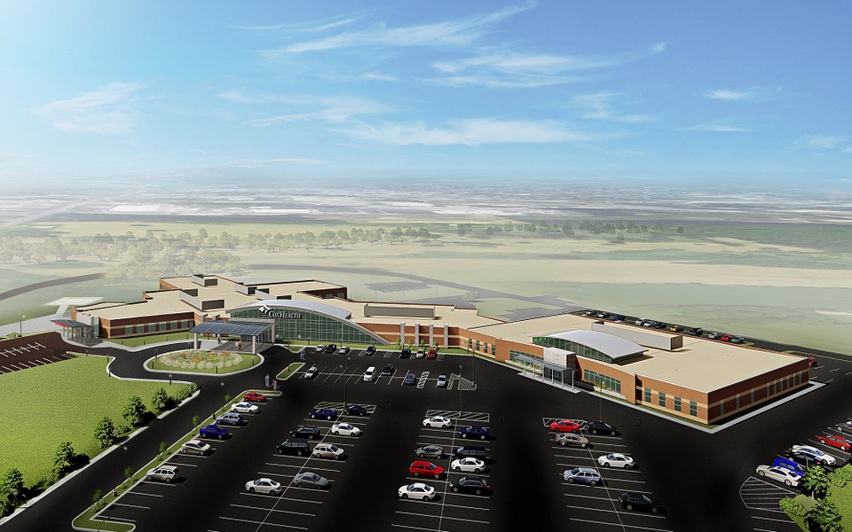 Rendering of Cox Monett Hospital as of February 2020