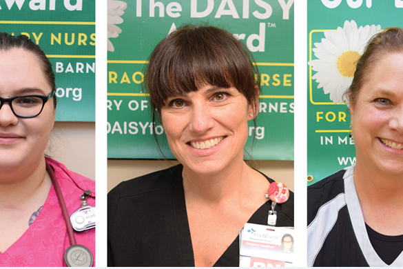 A group of photos show DAISY Award winners.