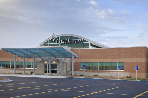 An image shows the front of CoxHealth East Battlefield.
