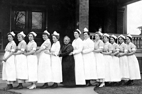 Historic picture of cox health nurses