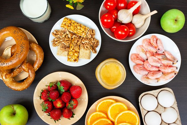 A photo shows a variety of dishes of food.