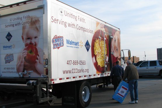 Food donation truck