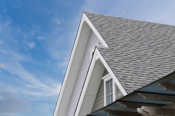 A photo shows the top of a house.