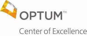 Logo with the words "Optum Center of Excellence"