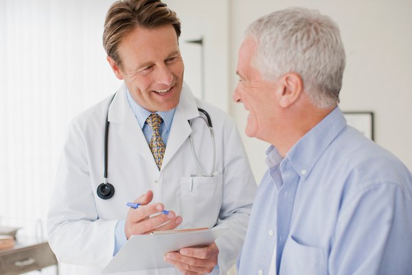 Doctor discussing with a patient