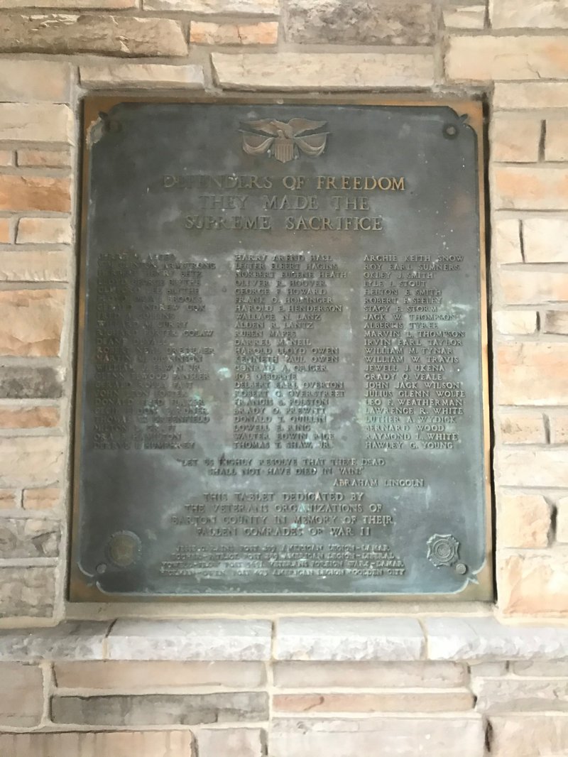 Cox Barton County Hospital plaque 1