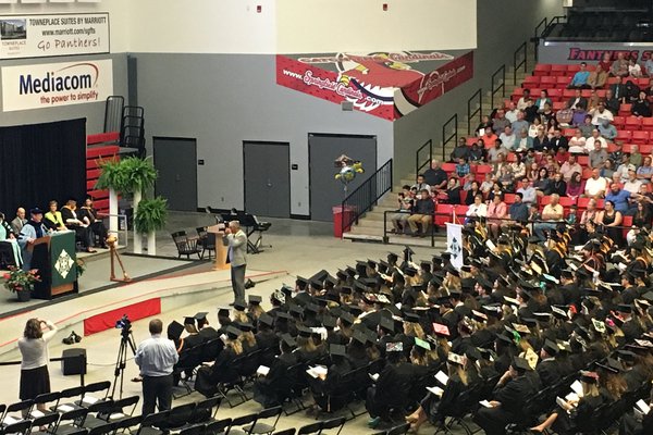 Cox College graduation ceremony.